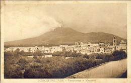 1932-Napoli Boscotrecase Panorama E Vesuvio Cartolina Viaggiata - Napoli (Naples)
