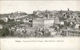 1922-Perugia Panorama Di Porta Sant'Angelo Monte Marcino Universita' - Perugia