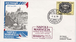 1979-San Marino Aerogramma Air France 50^ Anniversario Primo Servizio Aereo Napo - Airmail