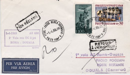 1969-I^volo Alitalia Con DC8 Roma Douala (Camerun) Del 1 Aprile - Airmail