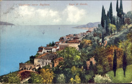 1905-Gargnano Verso Bogliaco Annullo Servizio Postale Sul Lago Di Garda (6) - Brescia