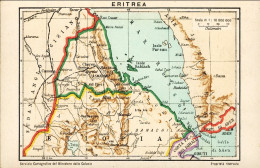 1929-Eritrea Cartolina A Cura Del Servizio Cartografico Del Ministero Delle Colo - Erythrée