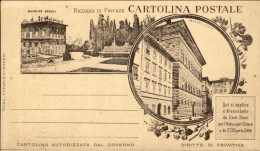 1900circa-cartolina Postale Autorizzata Dal Governo Ricordo Di Firenze Giardino  - Firenze