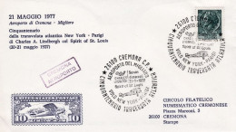 1977-lettera Illustrata Affrancata L.70 Siracusana Con Bollo Figurato Cinquanten - Airmail