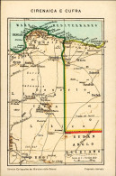 1929-Cirenaica E Cufra Cartolina A Cura Del Servizio Cartografico Del Ministero  - Landkarten
