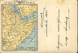 1936-Africa Orientale Cartolina Postale In Franchigia Con I Confini Dello Yemen  - Italienisch Ost-Afrika