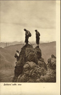 1944-scalatori Sulla Cima, Cartolina Foto Viaggiata - Alpinisme
