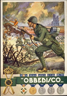 1938-52^ Fanteria Alpi Reggimento Scuola A.U.C. Motto "Obbedisco" Viaggiata - Regimenten