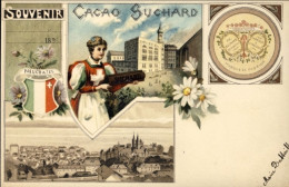 1906-Belgio Cacao Suchard Souvenir Neuchatel (Svizzera) Viaggiata - Other & Unclassified