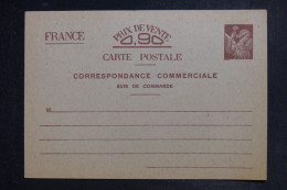 FRANCE - Entier Postal De Correspondance Commerciale  Au Type Iris Non Circulé - L 153227 - Standard Postcards & Stamped On Demand (before 1995)
