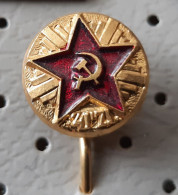 Communist Party Of Yugoslavia CK KPJ Communism Red Star Hammer Sickle Pin - Associations