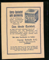 Vertreterkarte Georg Schicht A.G., Geschmeidiges Ceres Speise-Fett, Närmittelwerke  - Non Classificati