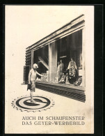 Vertreterkarte Berlin, Geyer-Werke A.G., Schufenster Mit Geyer Werbebild  - Non Classificati