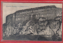 Carte Postale 90. Belfort Le Chateau Et Le Lion  Très Beau Plan - Belfort - City