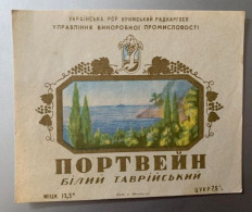 20153 -  Russie  Ukraine Vin Blanc Type Porto Tavria - Other & Unclassified