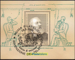 Italia 2003 Antonio Meucci Foglietto FDC - Blocs-feuillets