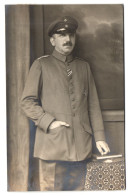 5 Fotografien 1.WK, Ansicht Posen, Hauptmann Gustav Stengel Zu Pferd Und Nebst Stabs-Offzieren Um 1914  - Guerre, Militaire