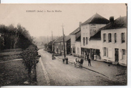 Carte Postale Ancienne Lusigny - Rue Du Moulin - Autres & Non Classés