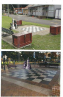 GIANT CHESS BOARDS AUSTRALIA NEW SOUTH WALES  ANOTHER  2 POSTCARDS - Schach