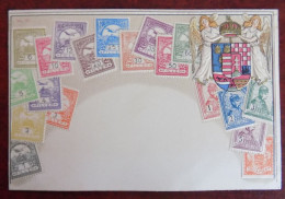 Cpa Représentation Timbres Pays ; Hongrie - Stamps (pictures)
