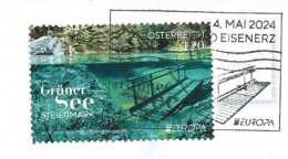 AUSTRIA 2024 Europa CEPT. Underwater Fauna & Flora . Premier Jour / First Day Postmark, On Postcard From Wien - 2024