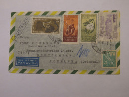 BRAZIL  AIRMAIL REGISTERED COVER TO GERMANY 1954 - Sonstige & Ohne Zuordnung