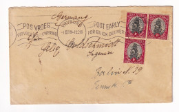 Cover 1939 Vryburg South Africa Afrique Du Sud Berlin Allemagne Germany Van Riebeecks Ship - Covers & Documents