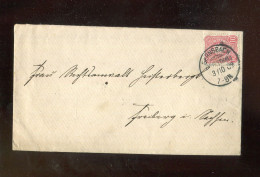 "DEUTSCHES REICH" 1889, KOS-Stempel "GERNSBACH (MURGTAL)" Auf Brief (L2126) - Brieven En Documenten
