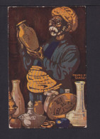 1910 - 5 Pf. Privat-Ganzsache "Mann Betrachtet Glaskunst" - Ungebraucht - Glas & Fenster