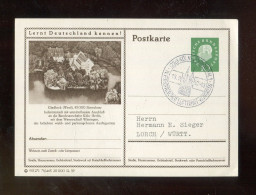 "BUNDESREPUBLIK DEUTSCHLAND" 1959, Bildpostkarte Mit Bild "GLADBECK" Und SSt. "KOELN, Luftfahrt-Kongress" (L2127) - Cartes Postales Illustrées - Oblitérées