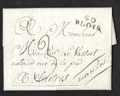 BLOIS 40, Marque Linéaire28 Août 1806,  Taxée 3D,  Très Belle - 1801-1848: Vorläufer XIX