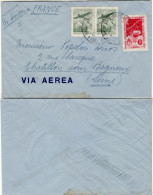 ARGENTINA 1948  AIRMAIL  LETTER SENT FROM VILLA BALLESTER TO SEINE - Storia Postale