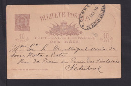 1890 - 10 R. Ganzsache Ab DE ALDEIA GALLEGA  - Lettres & Documents