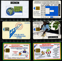 Bénin - Lot De 5 Cartes Téléphoniques Différentes - Bénin