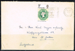 PHIL-L89 - GRANDE-BRETAGNE N° 600 Philympia Sur Lettre Pour La Suisse 1970 - Lettres & Documents