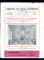 CATALOGUE DE LA COMPAGNIE DES FORGES D'AUDINCOURT - PLANCHES DE MODELES DE RADIATEURS - Knutselen / Techniek