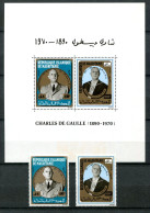 Thème Général De Gaulle - Mauritanie Yvert 293/294 + BF 9 Neufs - DG 117 - De Gaulle (Général)