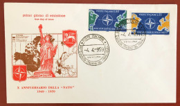 ITALY - FDC - 1959 - Tenth Anniversary Of The N.A.T.O. - FDC