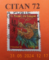 FRANCE 2024    ANNEE DU  DRAGON  A 1.96€.  BEAU  CACHET  ( A VOYAGE) - Used Stamps