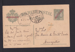 1911 - 10 R. Ganzsache Ab SERPA  - Storia Postale