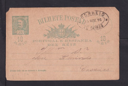 1896 - 10 R. Ganzsache Ab DE OEIRAS  - Lettres & Documents