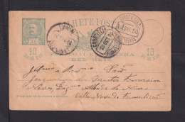 1890 - 10 R. Ganzsache Ab SANTO THYRSO - Briefe U. Dokumente