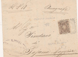 1900 CASALE SI SCODUSIA  TONDO RIQUADRATO - Poststempel