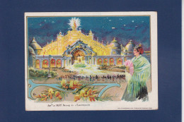 Chromo Publicité Publicitaire Non Circulé Machine à Coudre Singer Voir Scan Du Dos Exposition 1900 - Werbepostkarten