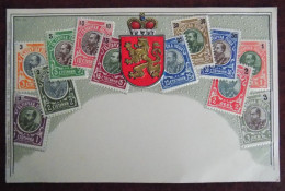 Cpa Représentation Timbres Pays ; Bulgarie - Briefmarken (Abbildungen)