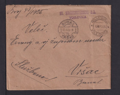 1925 - Portofreier Brief Mit Stempel "Ev. Kirchengemeinde Vojlovica" Nach Vrsac - Christendom