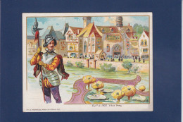 Chromo Publicité Publicitaire Non Circulé Machine à Coudre Singer Voir Scan Du Dos Exposition 1900 - Werbepostkarten