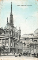 FRANCE - Paris - La Sainte Chapelle - Vue Panoramique - Animé - Colorisé - Carte Postale Ancienne - Churches