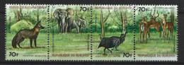Burundi 1977 Fauna Srip Y.T.  A465/468 (0) - Gebraucht