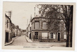 CPSM Puiseaux Loiret 45 Rue Saint Jacques Magasin Eco  éditeur L Normand à Orléans - Puiseaux